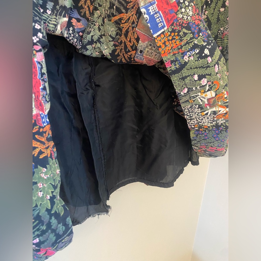 Vintage Collection Toussaint Folk Midi Skirt Cottagecore Whimsical Art to Wear - Picture 10 of 12